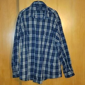 American Eagle Outfitters Plaid Button Up Long Sleeved Collared Shirt XXL